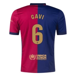 Koszulka Piłkarska FC Barcelona Gavi #6 2024-25 Domowa Męska