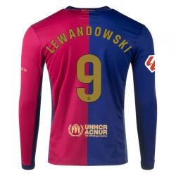 Koszulka Piłkarska FC Barcelona Robert Lewandowski #9 2024-25 Domowa Męska Długi Rękaw