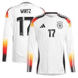 Koszulka Piłkarska Florian Wirtz #17 Niemcy Mistrzostwa Europy 2024 Domowa Męska Długi Rękaw