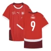 Koszulka Piłkarska Frei #9 Szwajcaria Mistrzostwa Europy 2024 Domowa Męska