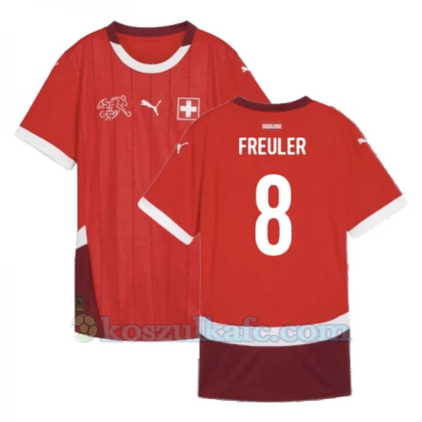 Koszulka Piłkarska Freuler #8 Szwajcaria Mistrzostwa Europy 2024 Domowa Męska