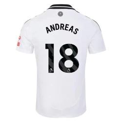 Koszulka Piłkarska Fulham FC Andreas #18 2024-25 Domowa Męska