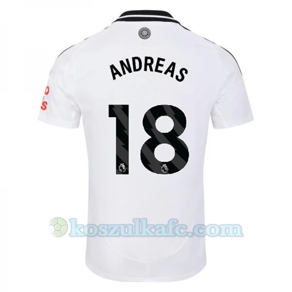 Koszulka Piłkarska Fulham FC Andreas #18 2024-25 Domowa Męska