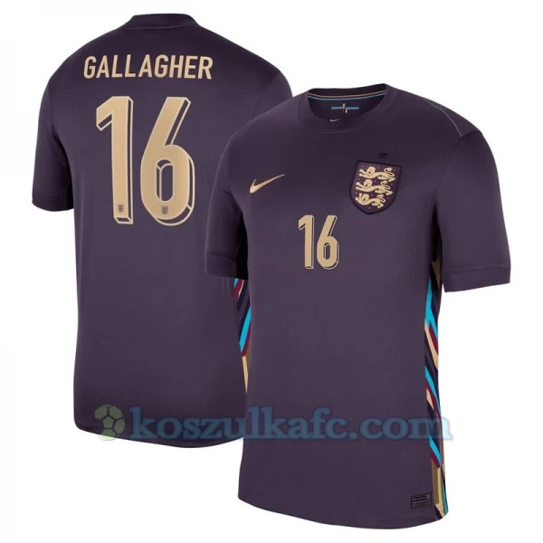 Koszulka Piłkarska Gallagher #16 Anglia Mistrzostwa Europy 2024 Wyjazdowa Męska