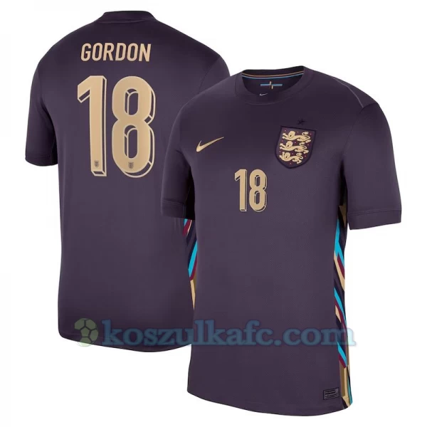 Koszulka Piłkarska Gordon #18 Anglia Mistrzostwa Europy 2024 Wyjazdowa Męska