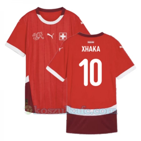 Koszulka Piłkarska Granit Xhaka #10 Szwajcaria Mistrzostwa Europy 2024 Domowa Męska