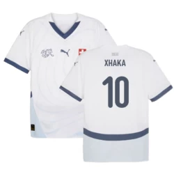 Koszulka Piłkarska Granit Xhaka #10 Szwajcaria Mistrzostwa Europy 2024 Wyjazdowa Męska