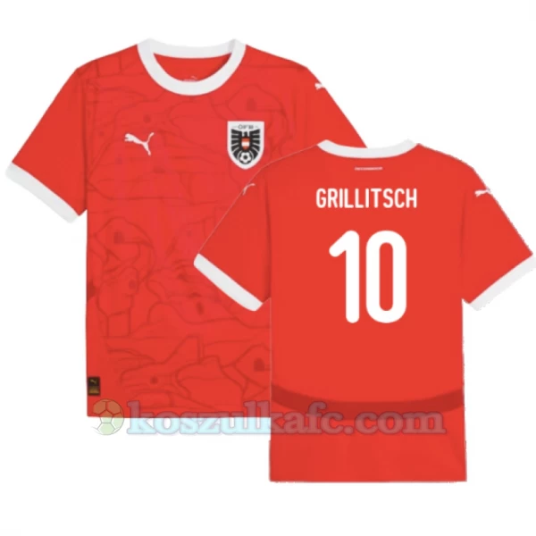 Koszulka Piłkarska Grillitsch #10 Austria Mistrzostwa Europy 2024 Domowa Męska