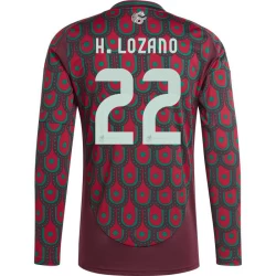 Koszulka Piłkarska H. Lozano #22 Meksyk Copa America 2024 Domowa Męska Długi Rękaw