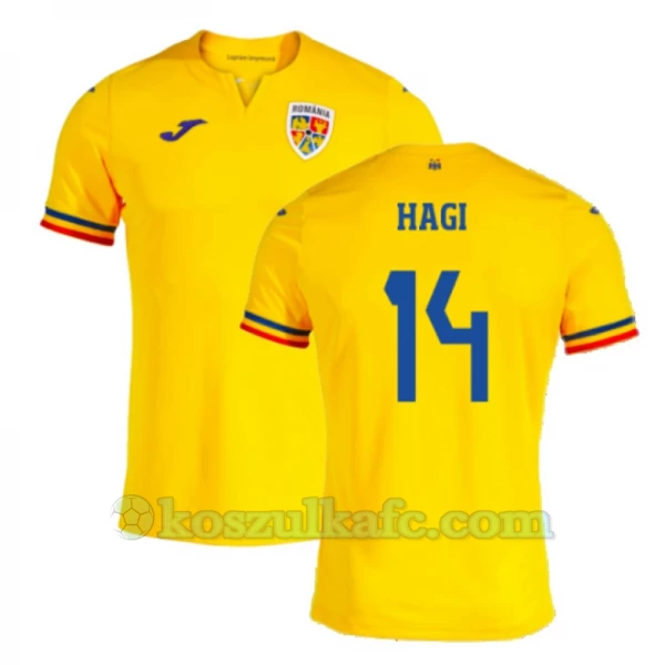 Koszulka Piłkarska Hagi #14 Rumunia Mistrzostwa Europy 2024 Domowa Męska