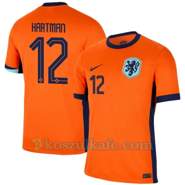 Koszulka Piłkarska Hartman #12 Holandia Mistrzostwa Europy 2024 Domowa Męska