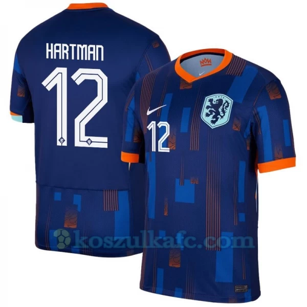 Koszulka Piłkarska Hartman #12 Holandia Mistrzostwa Europy 2024 Wyjazdowa Męska