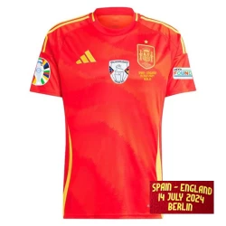 Koszulka Piłkarska Hiszpania Finals UEFA Euro 2024 Domowa Męska