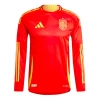 Koszulka Piłkarska A. Iniesta #6 Hiszpania Mistrzostwa Europy 2024 Domowa Męska Długi Rękaw