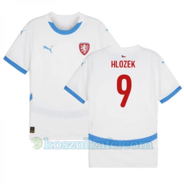 Koszulka Piłkarska Hlozek #9 Republika Czeska Mistrzostwa Europy 2024 Wyjazdowa Męska