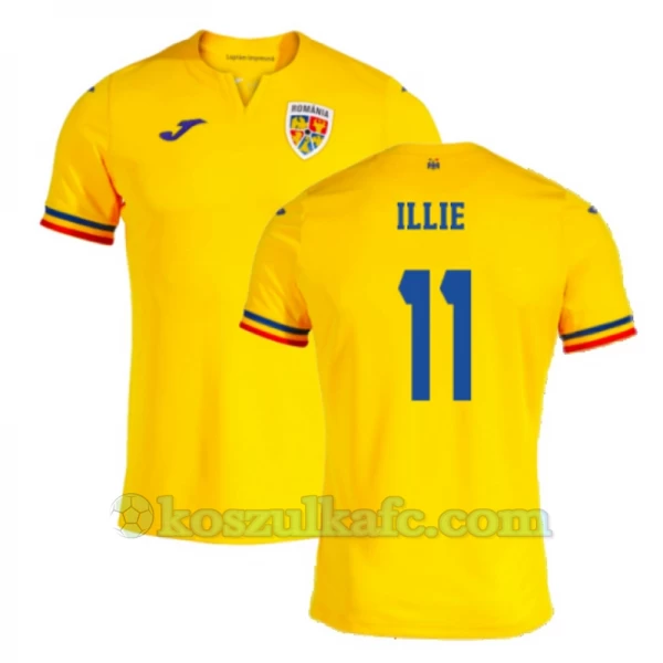 Koszulka Piłkarska Illie #11 Rumunia Mistrzostwa Europy 2024 Domowa Męska