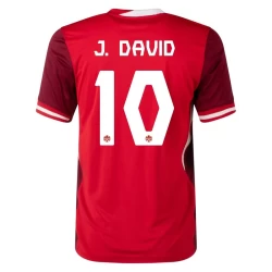 Koszulka Piłkarska J. David #10 Kanada Copa America 2024 Domowa Męska