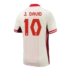 Koszulka Piłkarska J. David #10 Kanada Copa America 2024 Wyjazdowa Męska