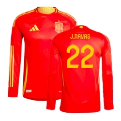 Koszulka Piłkarska J. Navas #22 Hiszpania Mistrzostwa Europy 2024 Domowa Męska Długi Rękaw