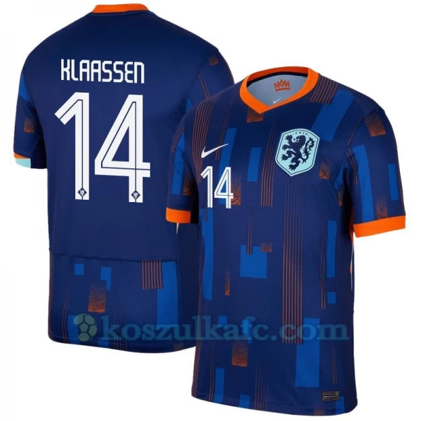 Koszulka Piłkarska Klaassen #14 Holandia Mistrzostwa Europy 2024 Wyjazdowa Męska