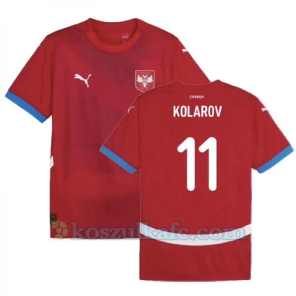 Koszulka Piłkarska Kolarov #11 Serbia Mistrzostwa Europy 2024 Domowa Męska