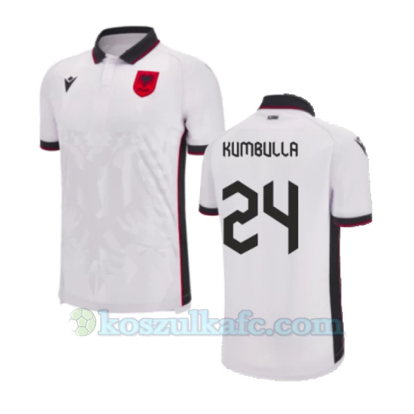 Koszulka Piłkarska Kumbulla #24 Albania Mistrzostwa Europy 2024 Wyjazdowa Męska