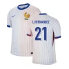 Koszulka Piłkarska L.Hernandez #21 Francja Mistrzostwa Europy 2024 Wyjazdowa Męska