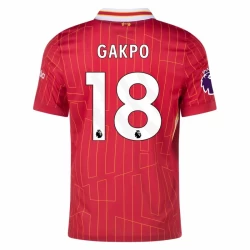 Koszulka Piłkarska Liverpool FC Cody Gakpo #18 2024-25 Domowa Męska