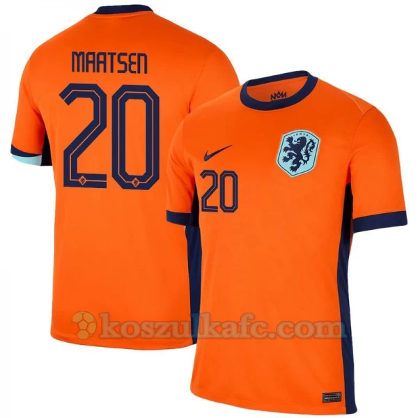 Koszulka Piłkarska Maatsen #20 Holandia Mistrzostwa Europy 2024 Domowa Męska