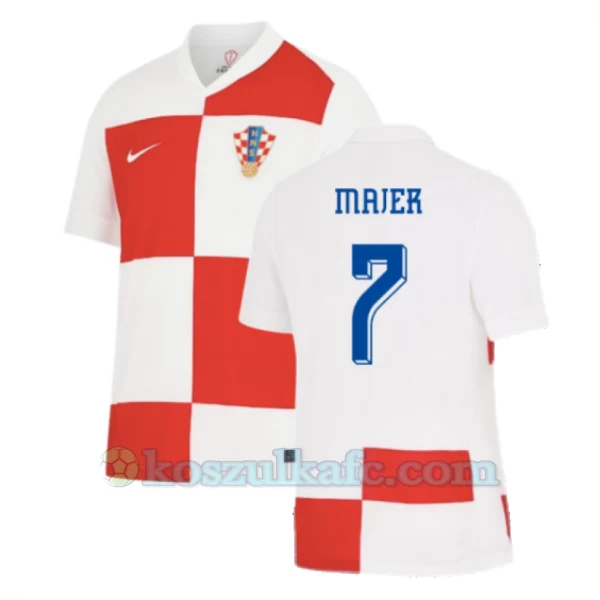 Koszulka Piłkarska Majer #7 Chorwacja Mistrzostwa Europy 2024 Domowa Męska