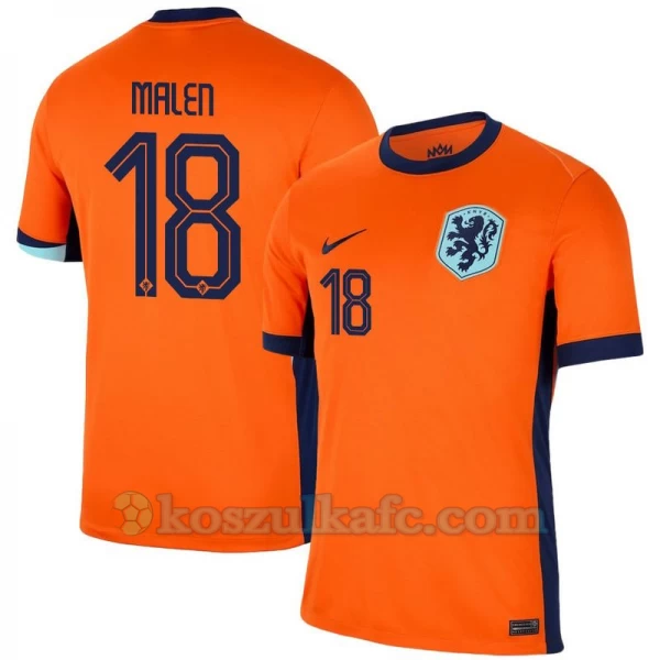 Koszulka Piłkarska Malen #18 Holandia Mistrzostwa Europy 2024 Domowa Męska