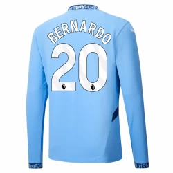 Koszulka Piłkarska Manchester City Bernardo Silva #20 2024-25 Domowa Męska Długi Rękaw