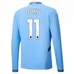 Koszulka Piłkarska Manchester City Doku #11 2024-25 Domowa Męska Długi Rękaw