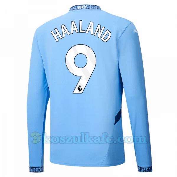 Koszulka Piłkarska Manchester City Erling Haaland #9 2024-25 Domowa Męska Długi Rękaw