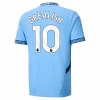 Koszulka Piłkarska Manchester City Jack Grealish #10 2024-25 Domowa Męska