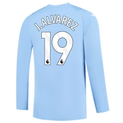 Koszulka Piłkarska Manchester City Julián Álvarez #19 2023-24 Domowa Męska Długi Rękaw