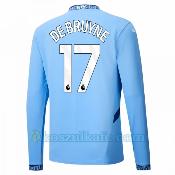 Koszulka Piłkarska Manchester City Kevin De Bruyne #17 2024-25 Domowa Męska Długi Rękaw