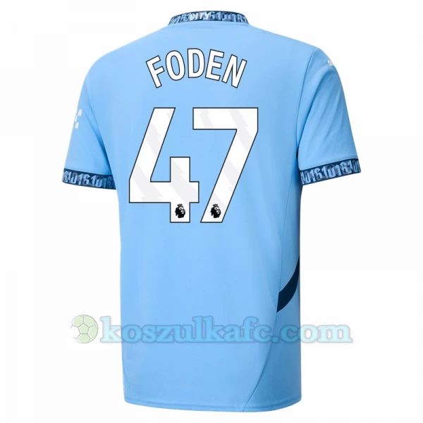 Koszulka Piłkarska Manchester City Phil Foden #47 2024-25 Domowa Męska