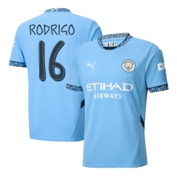 Koszulka Piłkarska Manchester City Rodrigo #16 2024-25 UCL Domowa Męska
