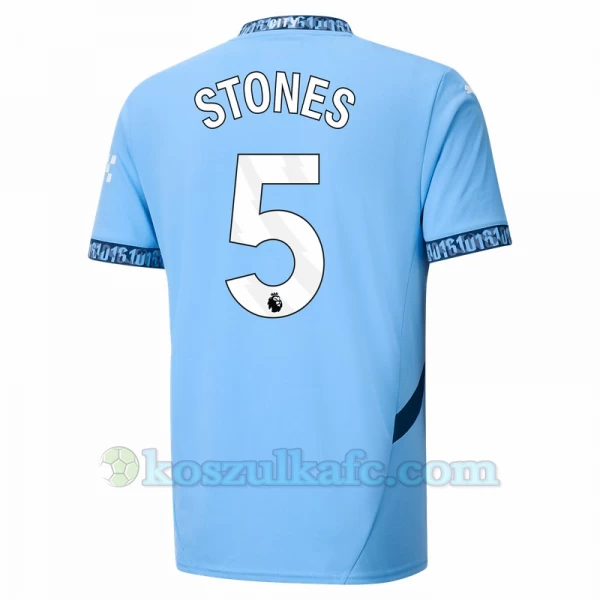 Koszulka Piłkarska Manchester City Stones #5 2024-25 Domowa Męska