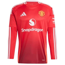 Koszulka Piłkarska Manchester United 2024-25 Domowa Męska Długi Rękaw