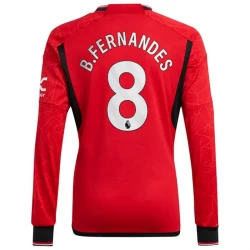 Koszulka Piłkarska Manchester United Bruno Fernandes #8 2023-24 Domowa Męska Długi Rękaw