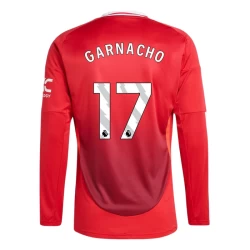Koszulka Piłkarska Manchester United Garnacho #17 2024-25 Domowa Męska Długi Rękaw