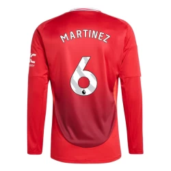 Koszulka Piłkarska Manchester United Martínez #6 2024-25 Domowa Męska Długi Rękaw
