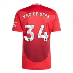 Koszulka Piłkarska Manchester United Van De Beek #34 2024-25 Domowa Męska