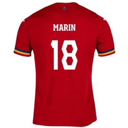 Koszulka Piłkarska Marin #18 Rumunia Mistrzostwa Europy 2024 Wyjazdowa Męska