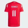 Koszulka Piłkarska Milos Kerkez #11 Węgry Mistrzostwa Europy 2024 Domowa Męska