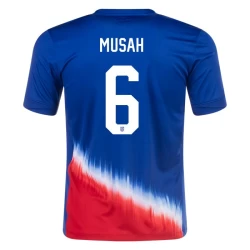 Koszulka Piłkarska Musah #6 USA Copa America 2024 Wyjazdowa Męska