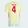 Koszulka Piłkarska Nacho #4 Hiszpania Mistrzostwa Europy 2024 Wyjazdowa Męska