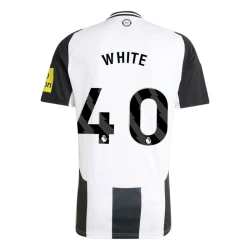 Koszulka Piłkarska Newcastle United White #40 2024-25 Domowa Męska